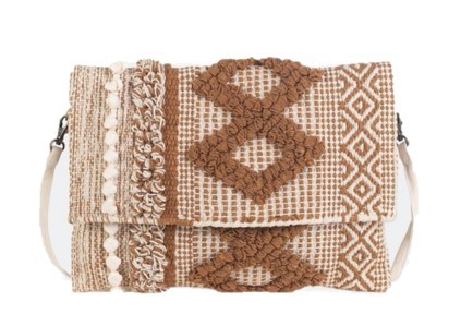 David Benedict Kbas Damen Clutch Kleine Umhängetasche Elfini sand 006