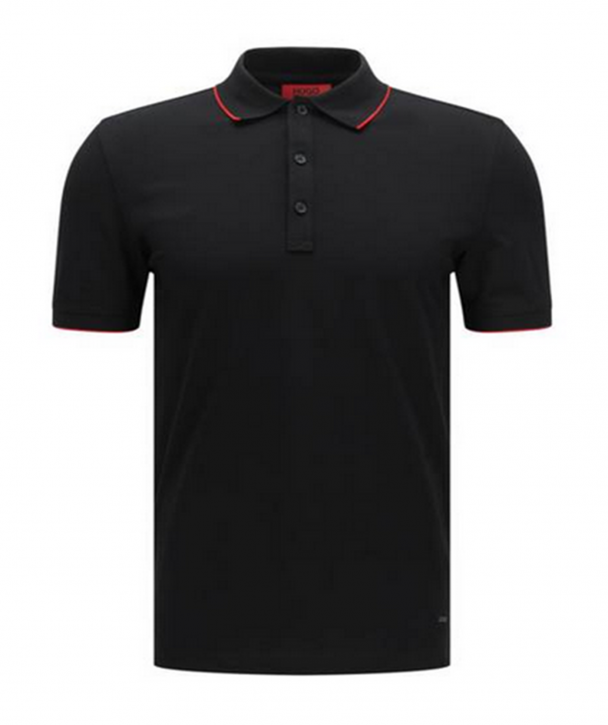 HUGO POLO SHIRT DELORIAN FARBE SCHWARZ 001