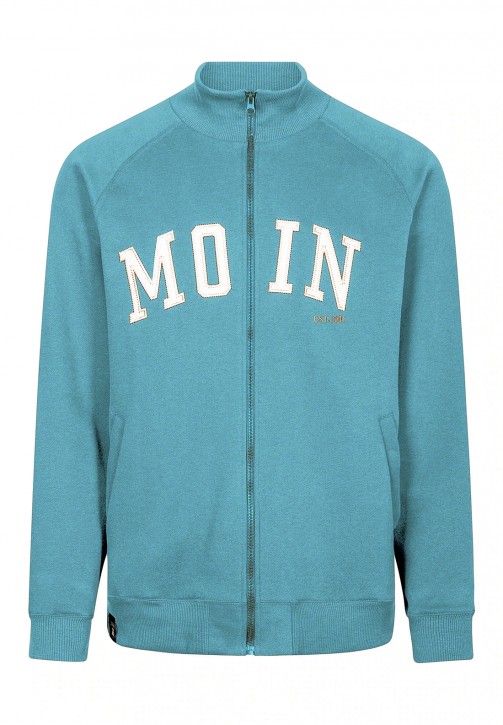 DERBE Moin Herren Sweatjacke Blau 0150 river blue