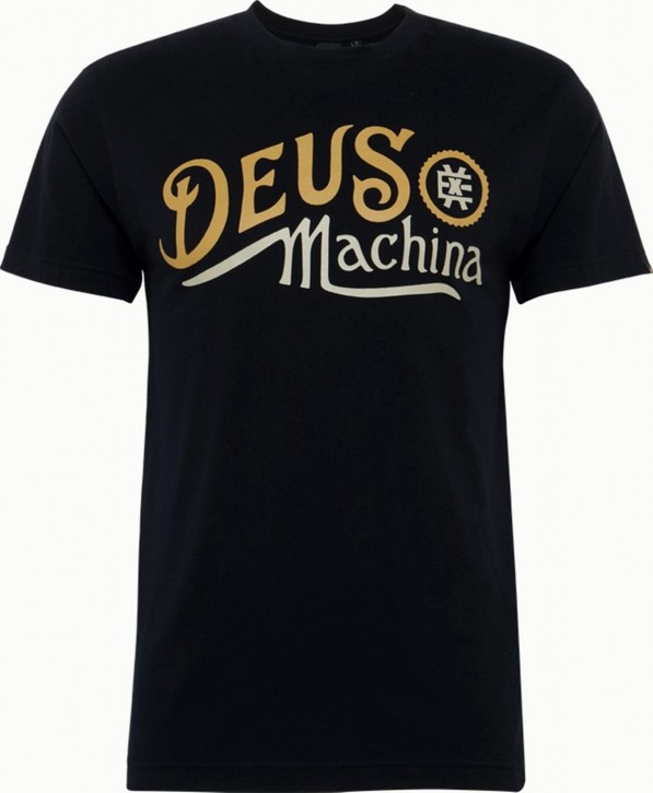 DEUS EX MACHINA T-Shirt ENGINE SHIRT schwarz 001 M