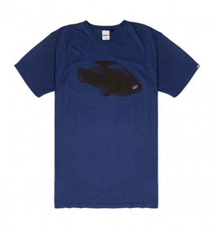 DEUS EX MACHINA T-Shirt  LUFTGEKÜHLT 1 Porsche Farbe military blue