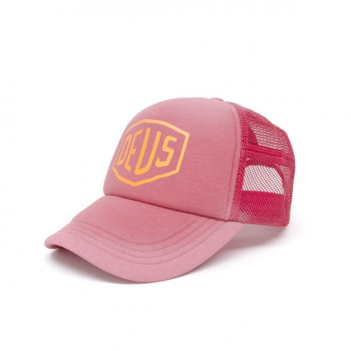 DEUS Sunbleached Trucker Cap rose one size