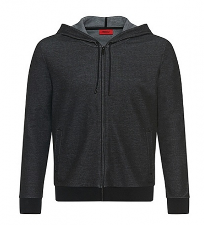 HUGO KAPUZEN SWEAT JACKE  DEVADA FARBE SCHWARZ 001