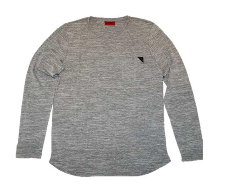 HUGO T-SHIRT DHOM FARBE HELLGRAU 021