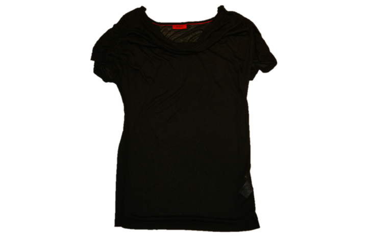 HUGO WOMAN TEE SHIRT DISKY FARBE SCHWARZ 001