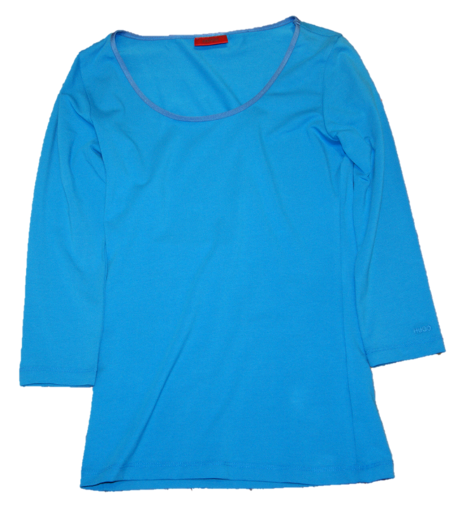 HUGO LONGSHIRT DONNIBA FARBE BLAU 448