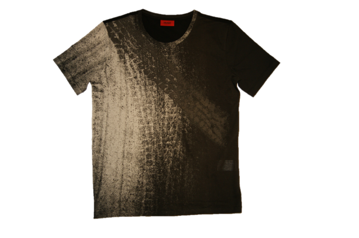 HUGO T-SHIRT DYRE FARBE HELLGRAU 051