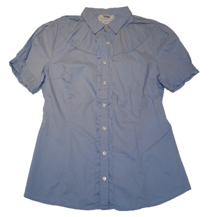 BOSS ORANGE HALBARM BLUSE EBETTAE FARBE HELLBLAU 459