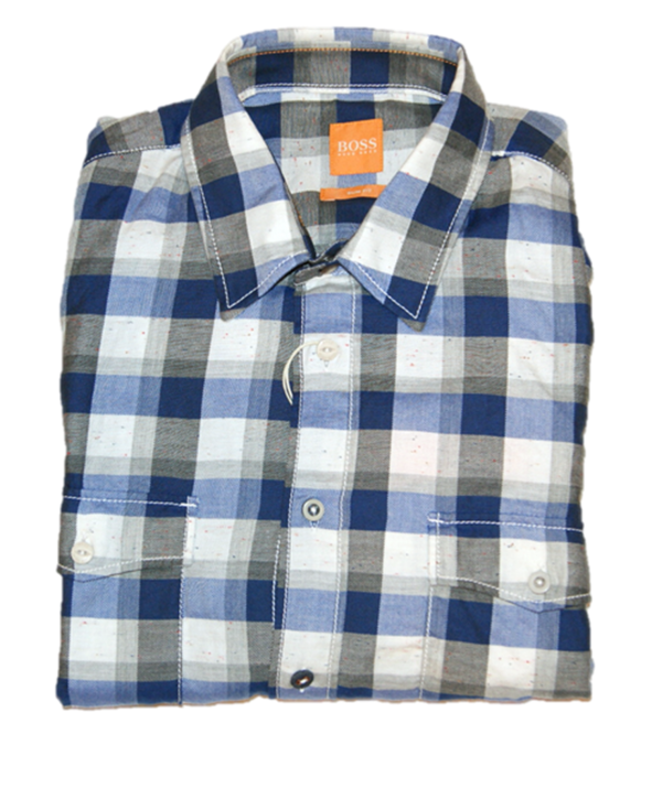 BOSS ORANGE HEMD EDASLIME FARBE BLAU 449