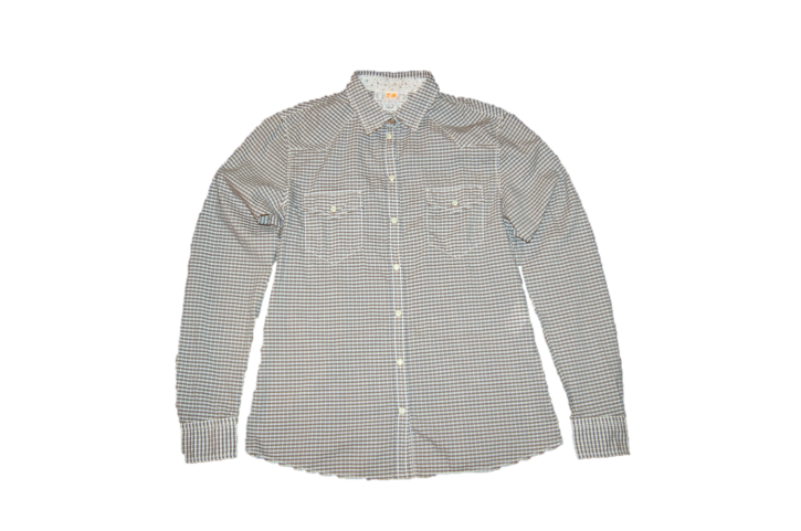 BOSS ORANGE BLUSE EDEA FARBE GRAU/BLAU 422