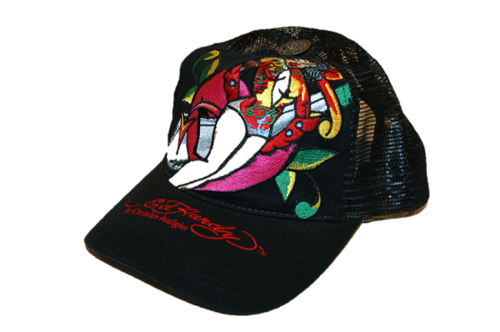 ED HARDY CAP PIN UP DEVIL 08 FARBE SCHWARZ