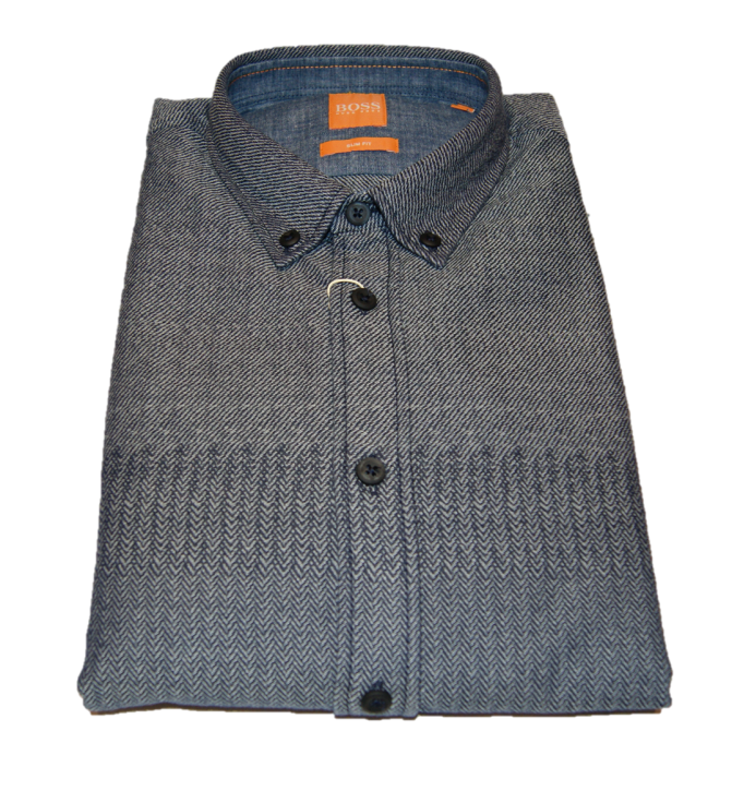 BOSS ORANGE HEMD EDIPOE FARBE DUNKELBLAU 415