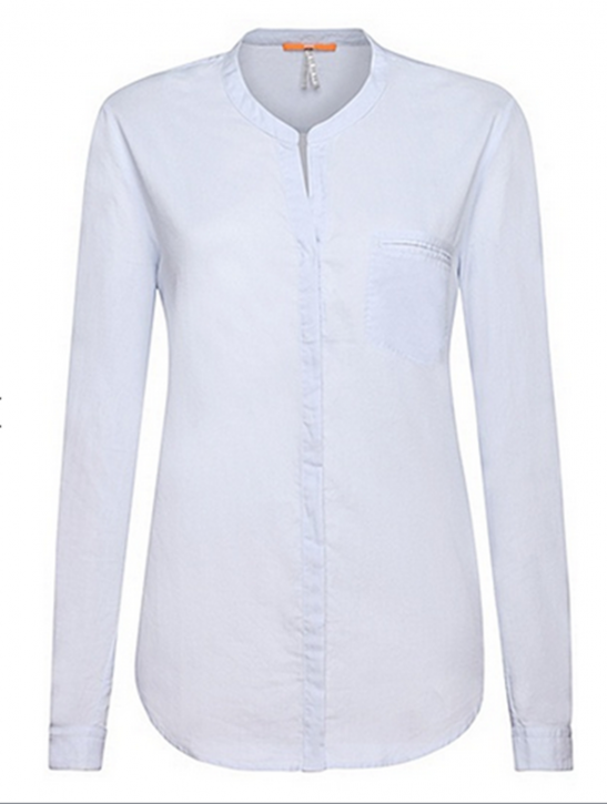 BOSS ORANGE BLUSE EFELIZE_6 FARBE HELLBLAU 458