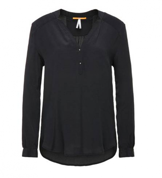 BOSS ORANGE SEIDENBLUSE EFIVEE_9 FARBE SCHWARZ