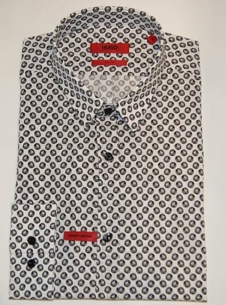 HUGO MEN HEMD ERO3 REIFEN FARBE WEISS 199