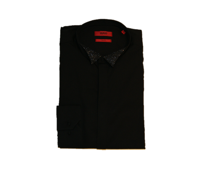 HUGO SHIRT SMOKINGHEMD ETWARD FARBE SCHWARZ 001