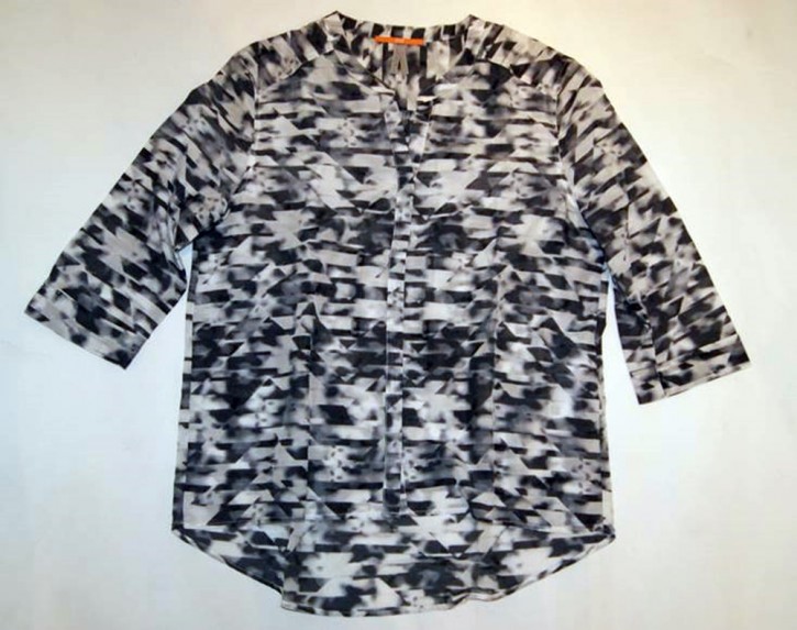 BOSS ORANGE BLUSE EVENA_1 FARBE GRAU WEISS 973 36