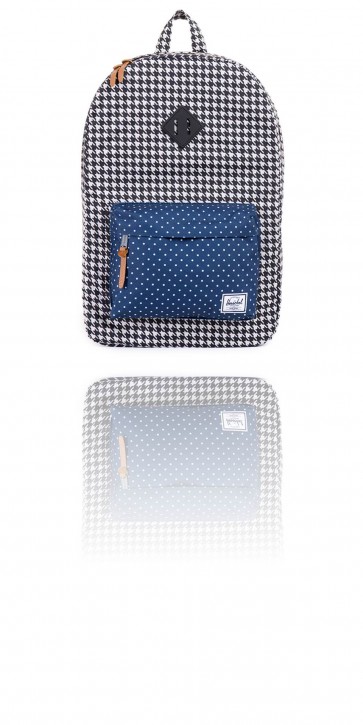HERSCHEL RUCKSACK HERITAGE FARBE HOUNDSTOOTH NAVY/POLKA DOT