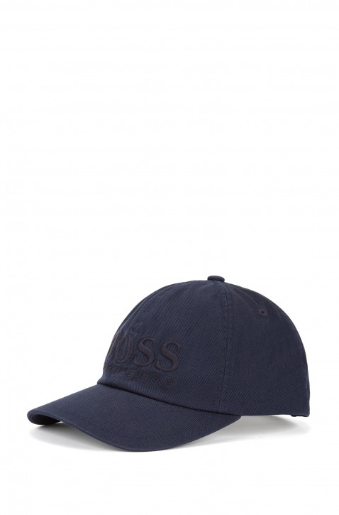 BOSS  Baseball Cap Fritz aus Baumwoll-Twill mit Logo-Stickerei Farbe dunkelblau 404