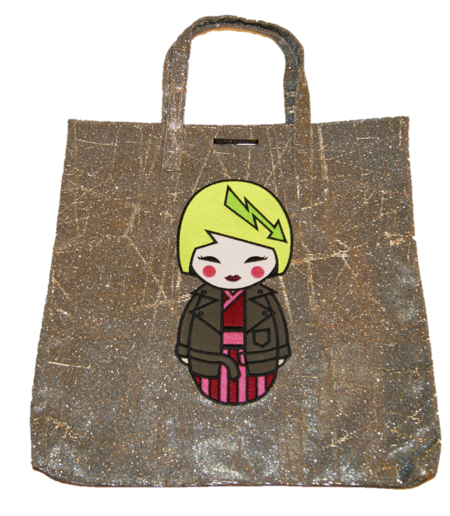 GEORGE GINA & LUCY Shopper Tasche ESY mit all-over-Glitzer Print Farbe gold glitter 302