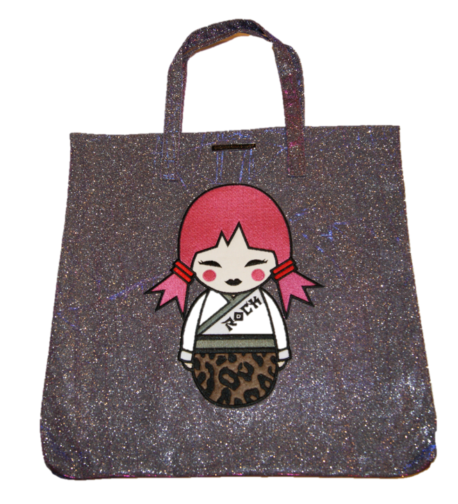 GEORGE GINA & LUCY Shopper Tasche ESY mit all-over-Glitzer Print Farbe pink glitter 502