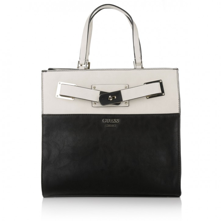 GUESS HANDTASCHE CREW N/S TOTE FARBE BLACK MULTI
