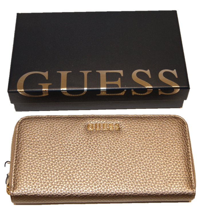 GUESS GELDBÖRSE ALANIS LARGE ZIP ARO FARBE GOLD