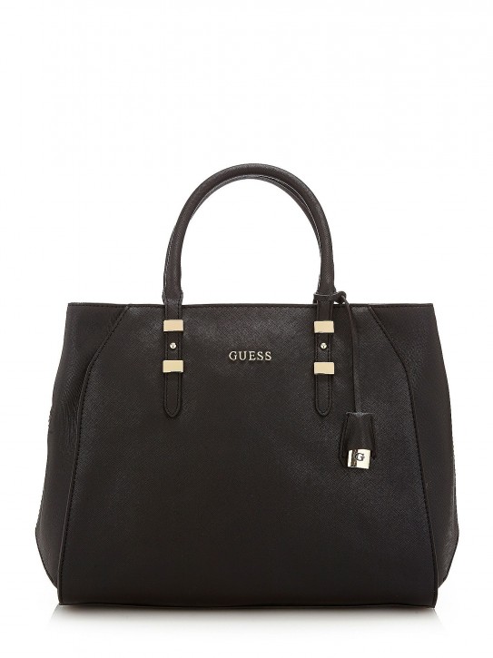 GUESS TASCHE SISSI IN SAFFIANO-OPTIK FARBE SCHWARZ 001