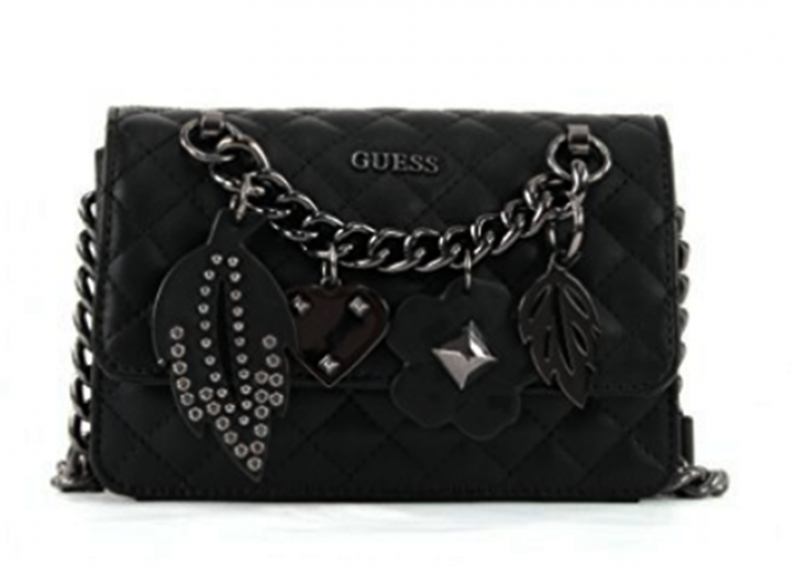 GUESS Damen Crossbody Umhängetasche STASSIE MINI Farbe schwarz