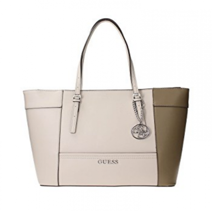 GUESS SHOPPER DELANY TASCHE FARBE BONE MULTI