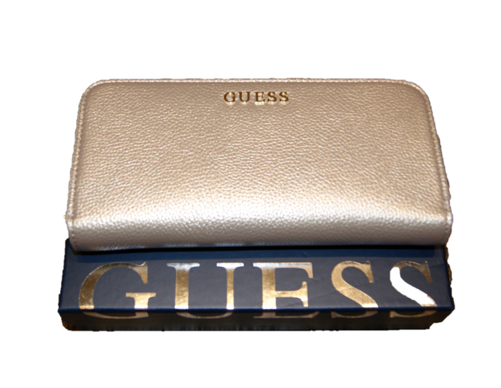 GUESS GELDBÖRSE TULIP LARGE ZIP AROUND FARBE GOLD