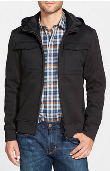 VICTORINOX SWEAT JACKE GUIDE  BLACK HEATHER FARBE SCHWARZ 002