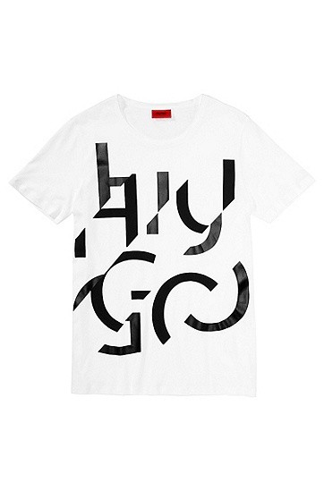 HUGO T-SHIRT DUT FARBE WEISS 100