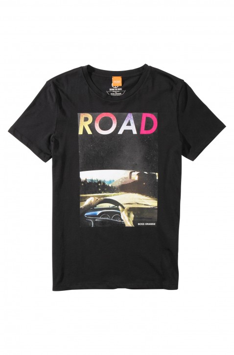 BOSS ORANGE T-SHIRT TEMYO 7 FARBE SCHWARZ 001