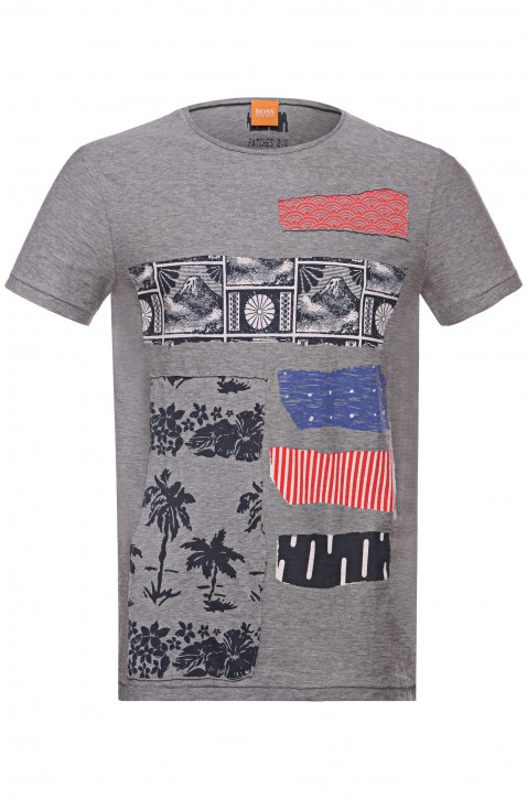 BOSS ORANGE TEE -SHIRT TILIUS 3 FARBE GRAU 051