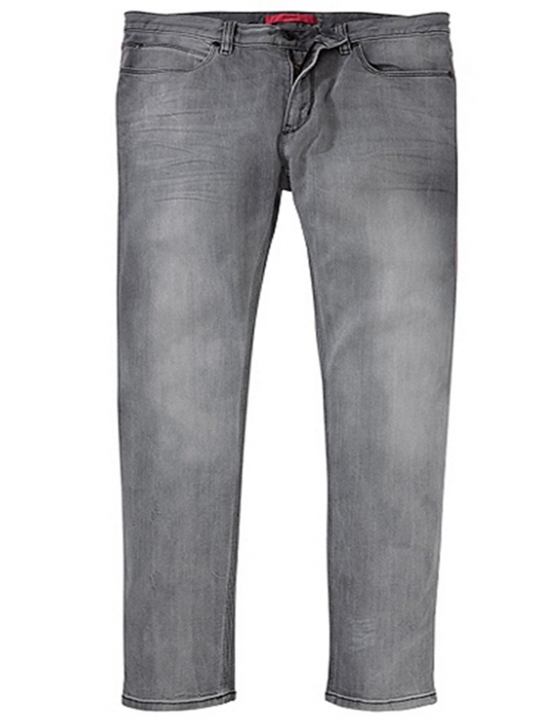 HUGO SLIM FIT JEANS 708 FARBE HELLGRAU 030