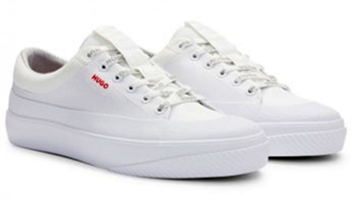 Hugo Lowtop Sneaker Dyer_Tenn_lglc mit Logo-Schnürsenkeln weiß 100