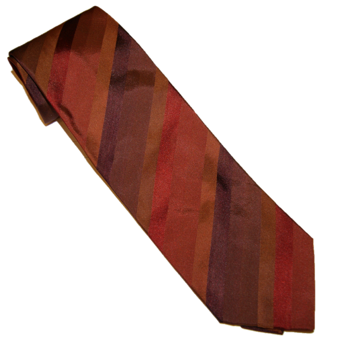 BOSS BLACK Krawatte  BT 90 Farbe rot braun gestreift  014