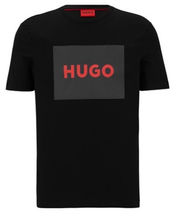Hugo T-Shirt Dulive222 aus Baumwoll-Jersey mit Rundhalsausschnitt und Box-Logo schwarz 007