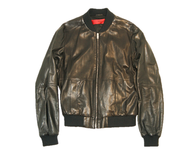 HUGO LEDERJACKE LEXON FARBE SCHWARZ 001