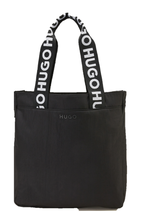 Hugo Shopper Tasche Luka_Tote Trageriemen mit eingewebtem Label schwarz 001