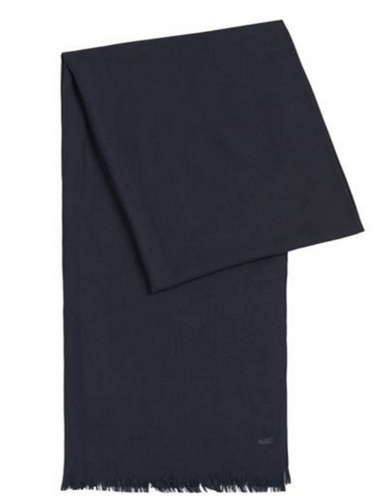 HUGO SCHAL MEN-Z 399 FARBE DUNKELBLAU 410