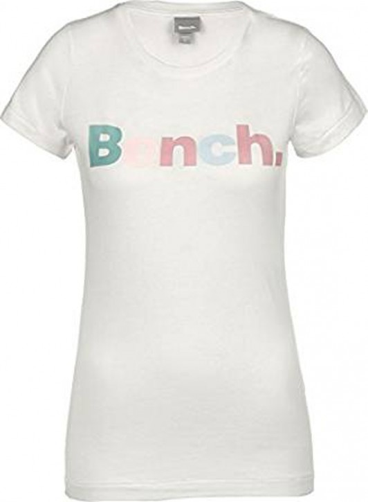 Bench Damen T-Shirt Slim Logo Tee white p1650 S