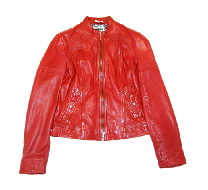BOSS ORANGE LEDERJACKE JANASSILA 1 FARBE ROT 610