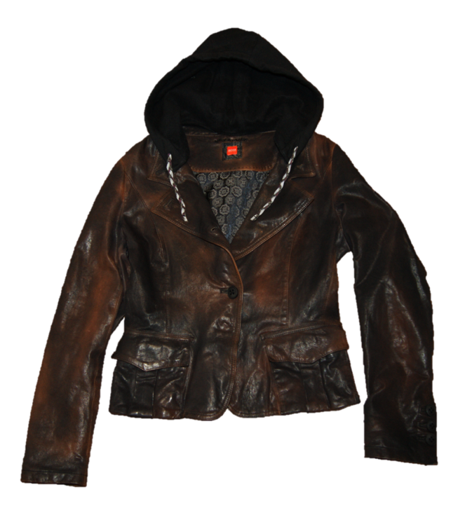 BOSS ORANGE LEDERJACKE JAONNY FARBE SCHWARZ 001