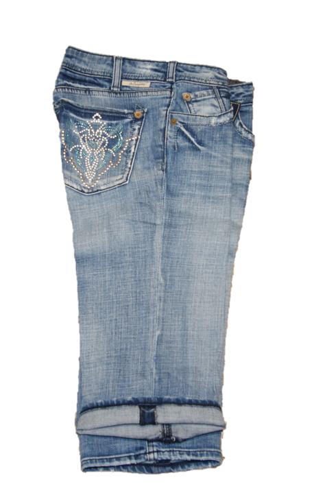 J & COMPANY JEANS BERMUDA JEANS BEVERLY FARBE  BLAU CYC