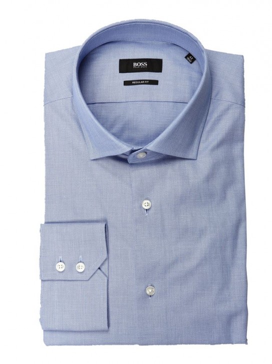 BOSS BLACK HEMD GERALD FARBE BLAU 450