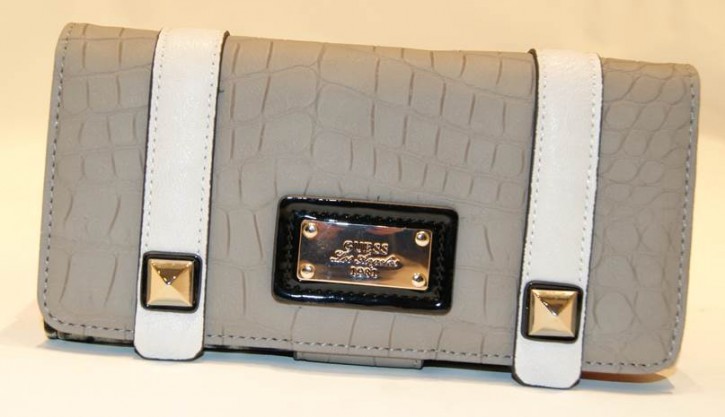 GUESS GELDBÖRSE JIZELLE SLG FILE CLUTCH FARBE TAUPE