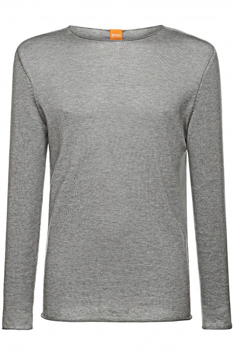 BOSS ORANGE PULLOVER KAMER FARBE HELLGRAU 051