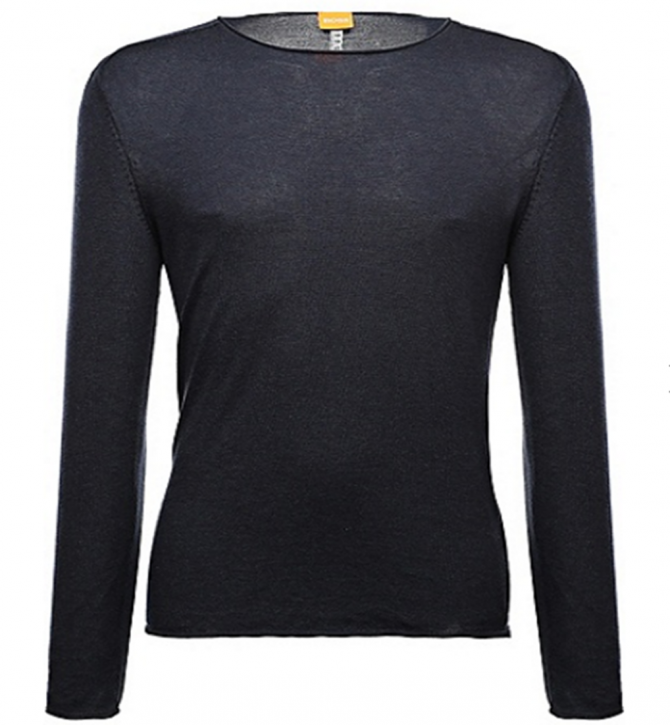 BOSS ORANGE PULLOVER KAMER FARBE DUNKELBLAU 404